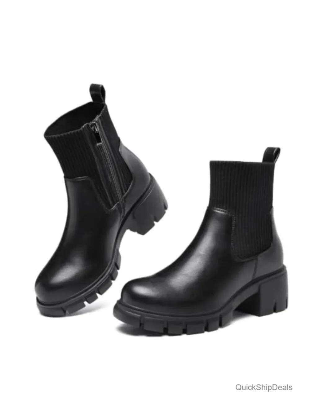 Women's Chelsea Boots Chunky Lug Sole Ankle Boots